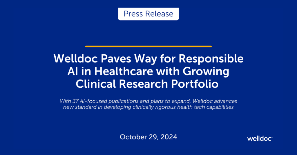 Welldoc Paves Way for Responsible AI in Healthcare with Growing Clinical Research Portfolio